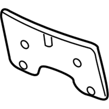 Chevy 15253233 License Bracket