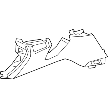 GM 85126966 Bolster Assembly, I/P Knee *Wheat