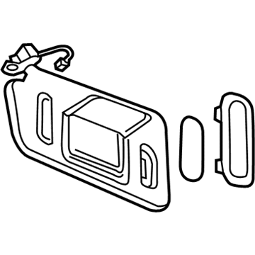 GM 84849716 Sunshade Assembly, . *Titanium