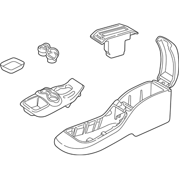 2004 Chevy Blazer Center Console Base - 15177857