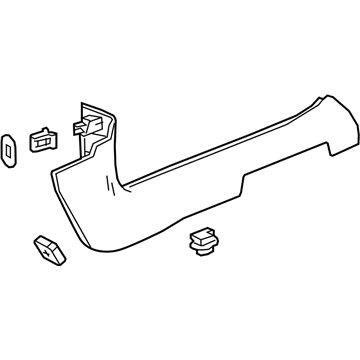 GM 23222752 Molding Assembly, Front Side Door Sill Garnish *Titanium