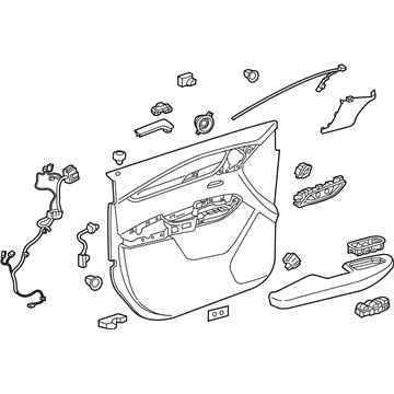 Cadillac 84070582 Door Trim Panel