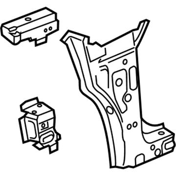 GM 13256329 Reinforcement Assembly, Body Hinge Pillar Panel