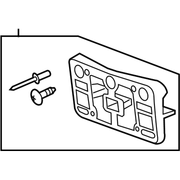 Chevy 84239328 License Bracket