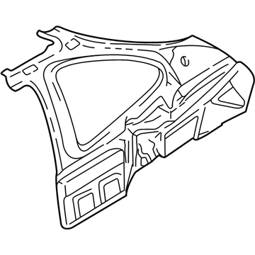 GM 12455404 Panel Asm,Quarter Inner Rear (LH)