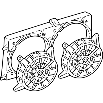 1999 Oldsmobile Cutlass Fan Shroud - 88986470