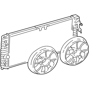 1999 Chevy Malibu A/C Condenser Fan - 12362564