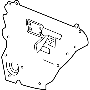 GM 25718635 Deflector Assembly, Rear Side Door Water