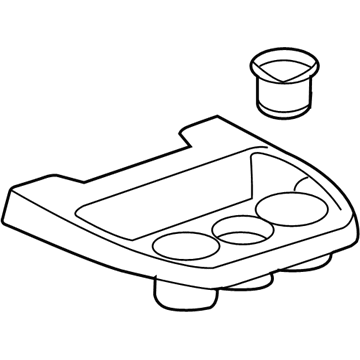 GM 25730881 Tray, Instrument Panel Lower Extension *Ebony