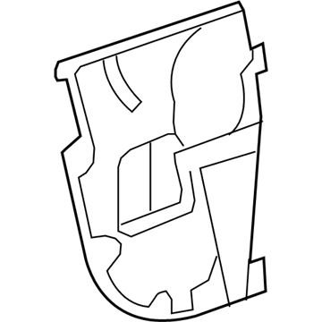 GM 25966593 Deflector Assembly, Rear Side Door Water