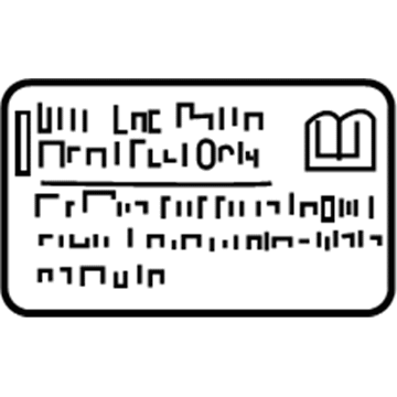 Chevy 15785317 Fuel Label