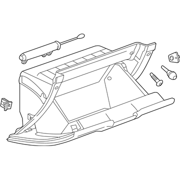 GM 22817730 Compartment Assembly, Instrument Panel *Cocoa