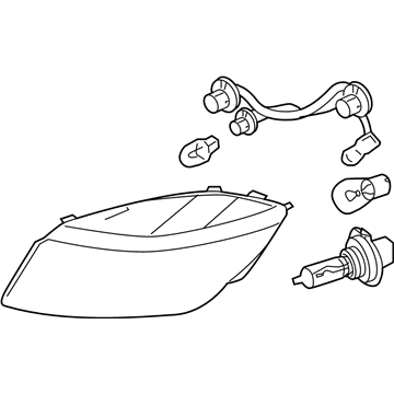 Pontiac 20964008 Headlamp Assembly