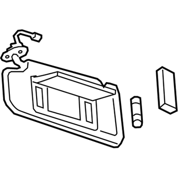 GM 23151042 Sunshade Assembly, . *Light Platinum