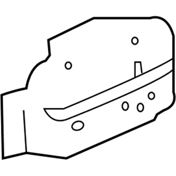 GM 20759538 Reinforcement Assembly, Front Side Door Upper Hinge (Body S