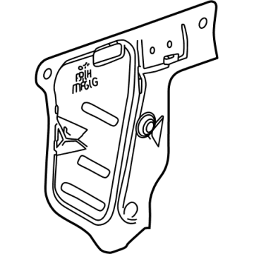 GMC 84839143 Door Trim Panel Deflector