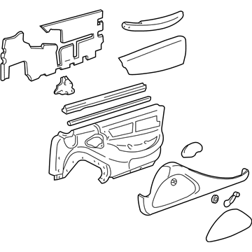 Pontiac 22603160 Door Trim Panel