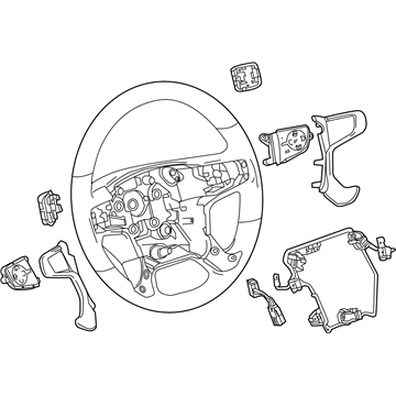 GM 84483788 Wheel Assembly, Strg *Cocoa