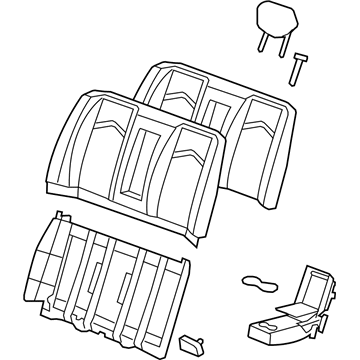 Cadillac 15860393 Seat Back Assembly