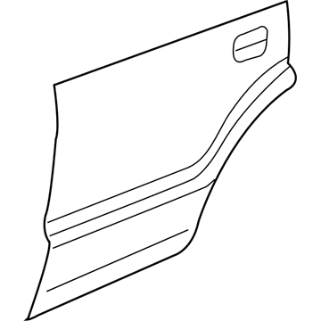 GM 15083446 Panel, Rear Side Door Outer *Marked Print