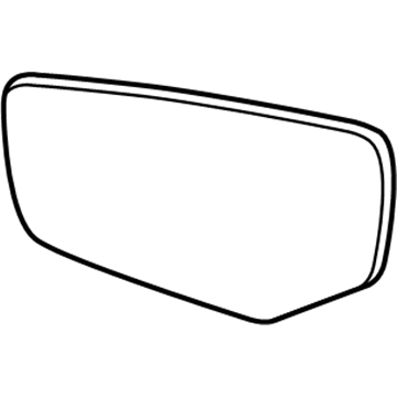 Cadillac 23177535 Mirror Glass