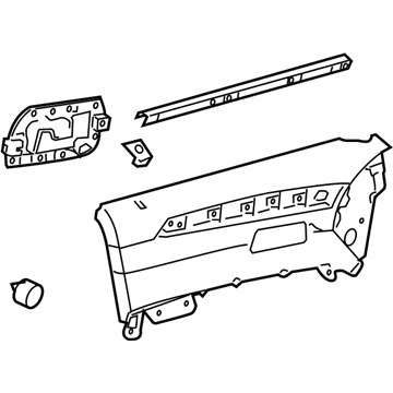 Cadillac 15919082 Upper Trim Panel