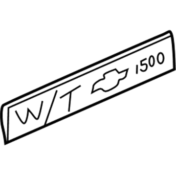 Chevy 15645826 Tail Gate Logo