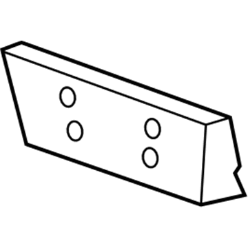 Cadillac 15941065 License Bracket