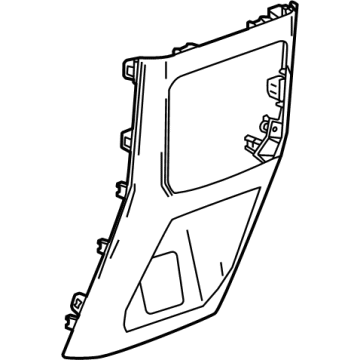 GM 87859296 PANEL ASM-F/FLR CNSL RR TR *JET BLACK