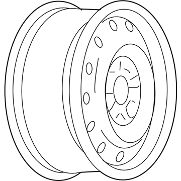 Chevy 9596018 Wheel, Steel