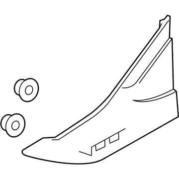 GM 84178717 Molding Assembly, Front Fender Upper Rear