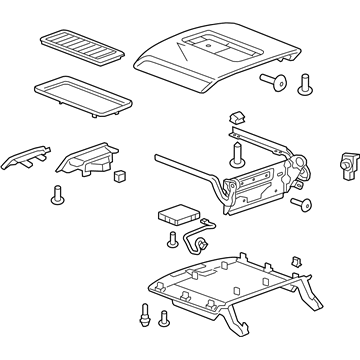 GM 84329311 Armrest Assembly, Front Floor Console *Cocoa