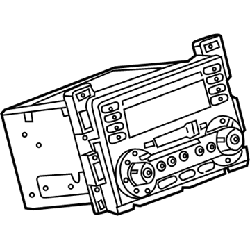 GM 15921647 Radio Assembly, Amplitude Modulation/Frequency Modulation Stereo & Clock & Audio Disc