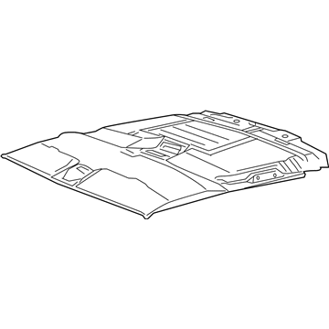 GM 15812587 Panel Assembly, Headlining Front Trim *Shale