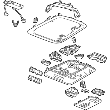 GM 22929393 Console Assembly, Roof *Neutral