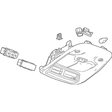 GM 42756031 Console Assembly, Rf *Light Ash Grr