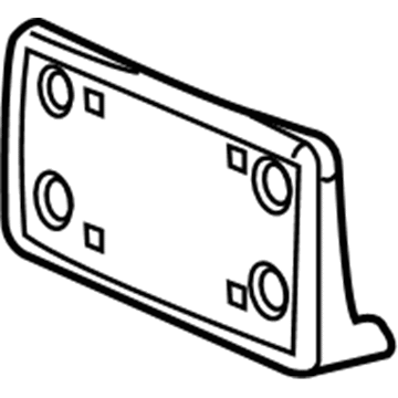 GM 15197889 Attachment Pkg, Front & Rear License Plate *Less Finish