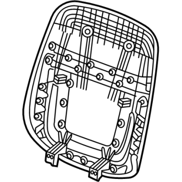 GM 84820649 Panel Assembly, F/Seat Bk Fin *Bittersweet