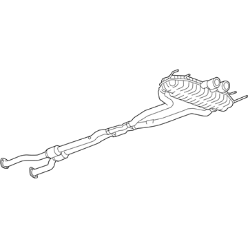 GM 25902024 Muffler Assembly, Exhaust (W/ Resonator, Exhaust & Tail Pipe