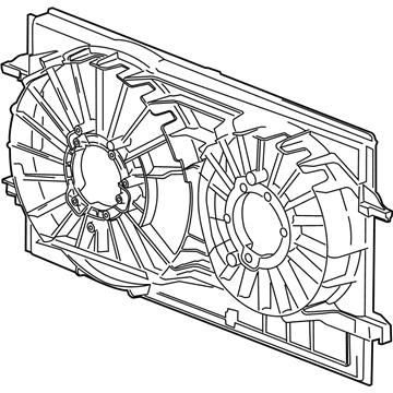 2011 Chevy Malibu Fan Shroud - 20757666