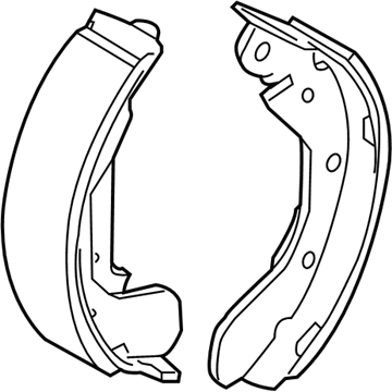 Chevy Aveo Parking Brake Shoe - 42784756