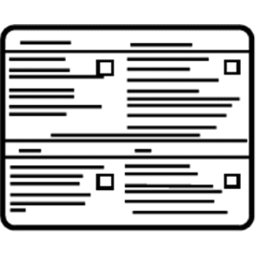 Saturn 25831315 A/C Label