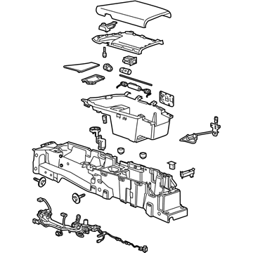 Cadillac 23342700 Console Assembly