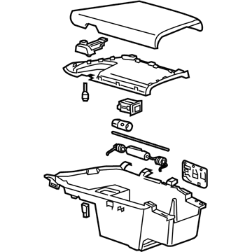 Cadillac 23299063 Armrest Assembly