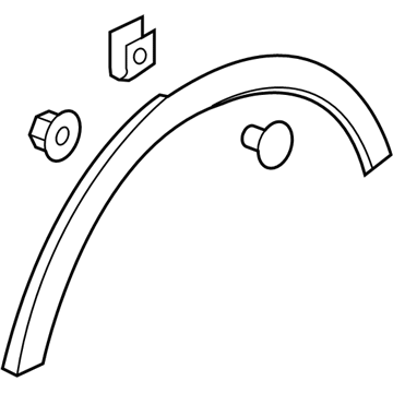 GM 42782334 Molding Assembly, Rear Whl Opg