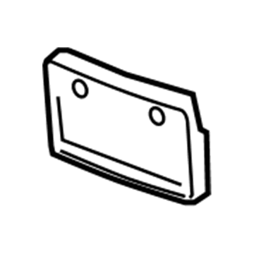 Chevy 10347147 License Bracket