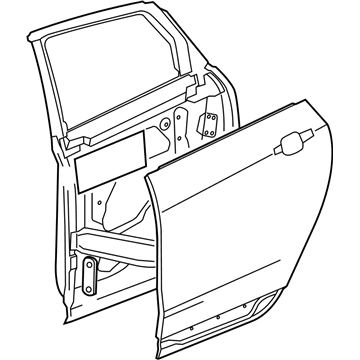 GM 23274199 Door Assembly, Rear Side (Lh)