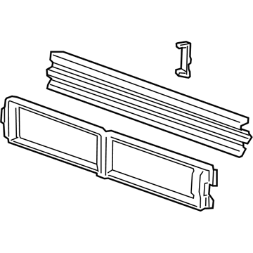 Chevy 95439803 Radiator Shutter Assembly