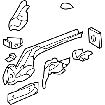 GM 25890000 Rail Assembly, Underbody Rear Side