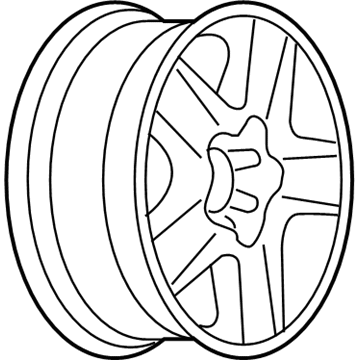 Chevy 9594224 Wheel, Alloy